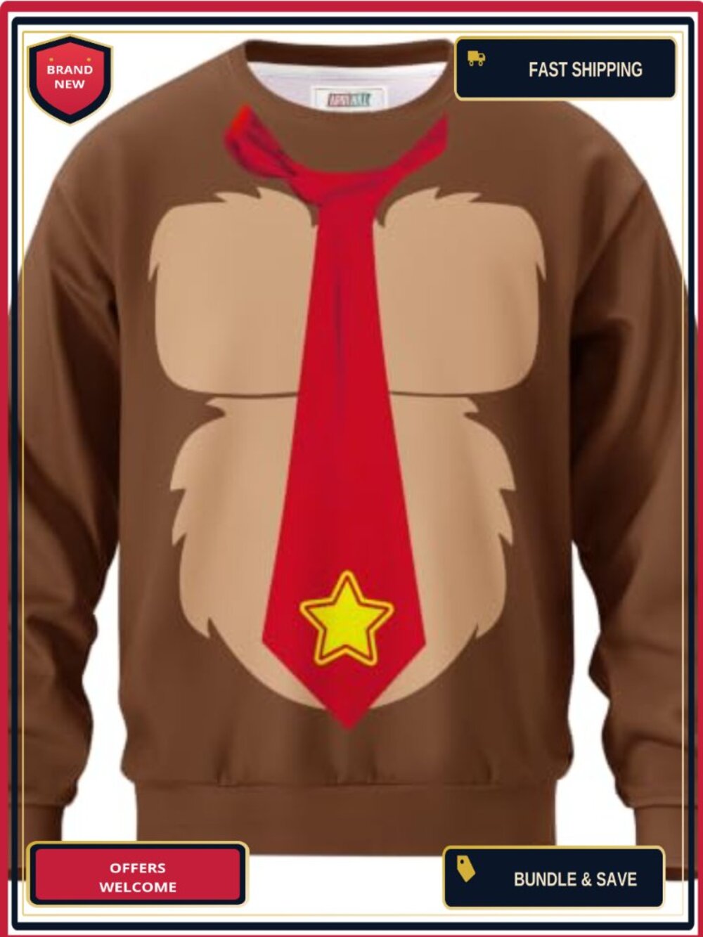 Men's Halloween Costume Shirt Long Sleeve Cosplay Top